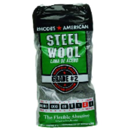 Rhodes American 2 Grade Medium/Coarse Steel Wool Pad , 12PK